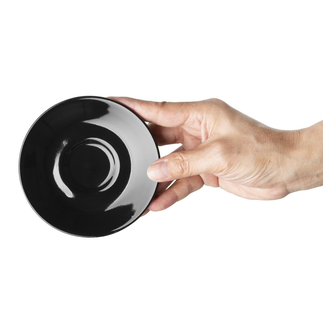 Olympia Cafe Espresso Saucer Black (12 pack)