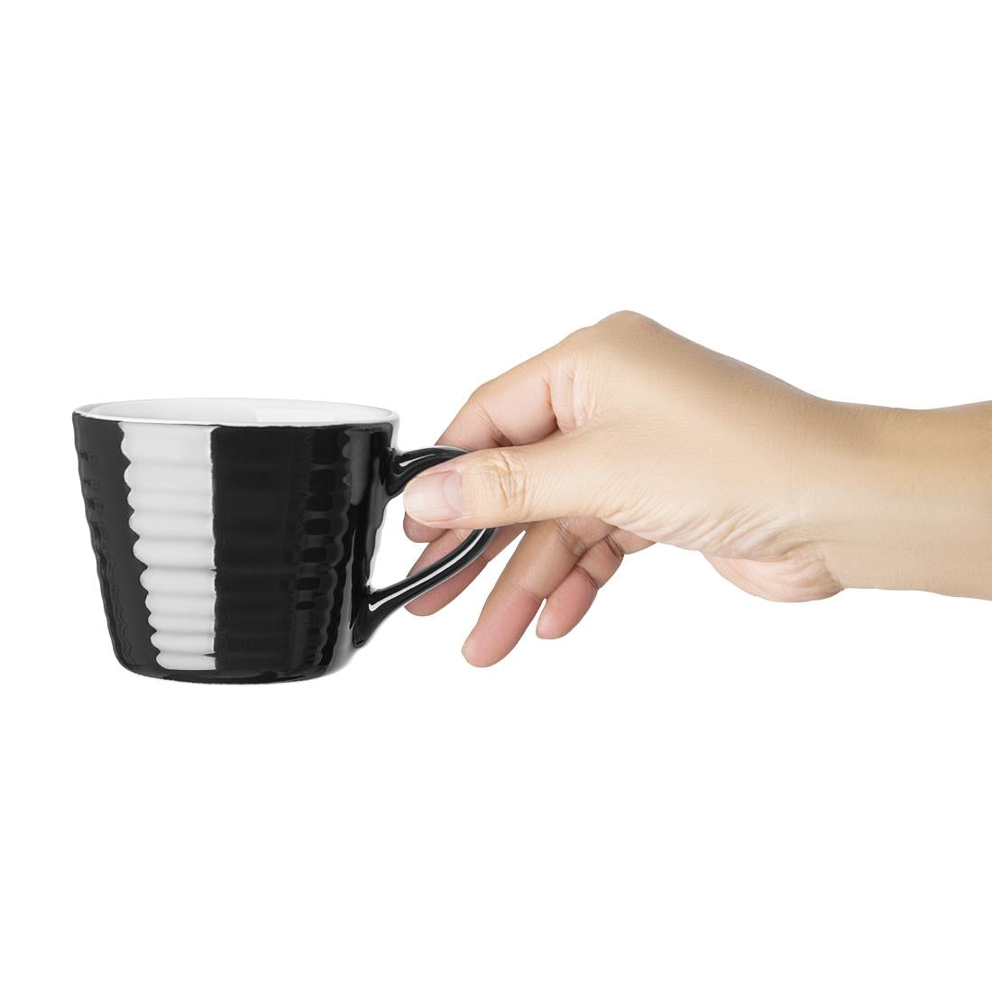 Olympia Cafe Aroma Mug Black - 230ml (6 pack)