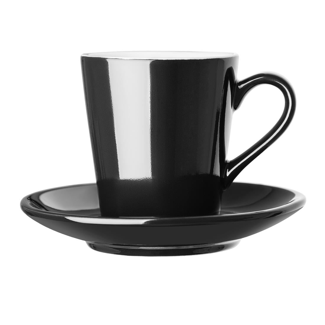 Olympia Cafe Flat White Saucer Black (12 pack)
