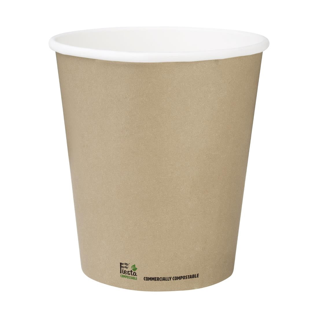 Fiesta Compostable Coffee Cups Single Wall 340ml / 12oz (1000 Pack)