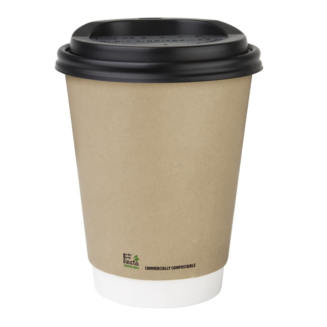 Fiesta Compostable Coffee Cups Double Wall 340ml (25 Pack)