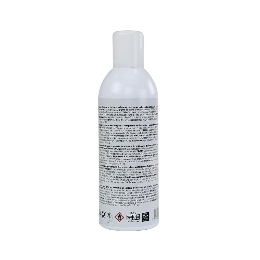 PME Edible Lustre Spray Silver 400ml