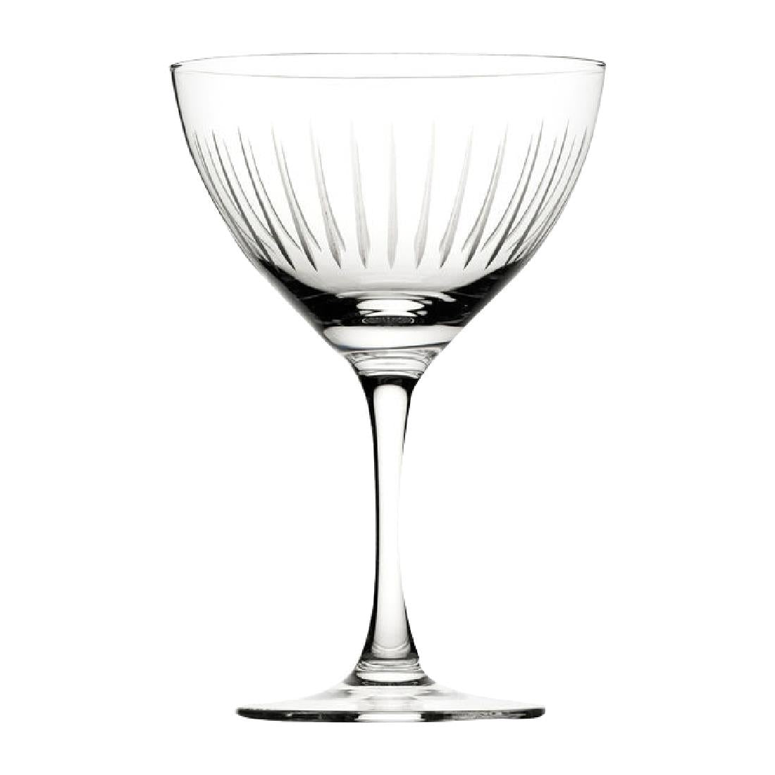 Utopia Raffles Lines Martini Glasses 190ml (6 Pack)