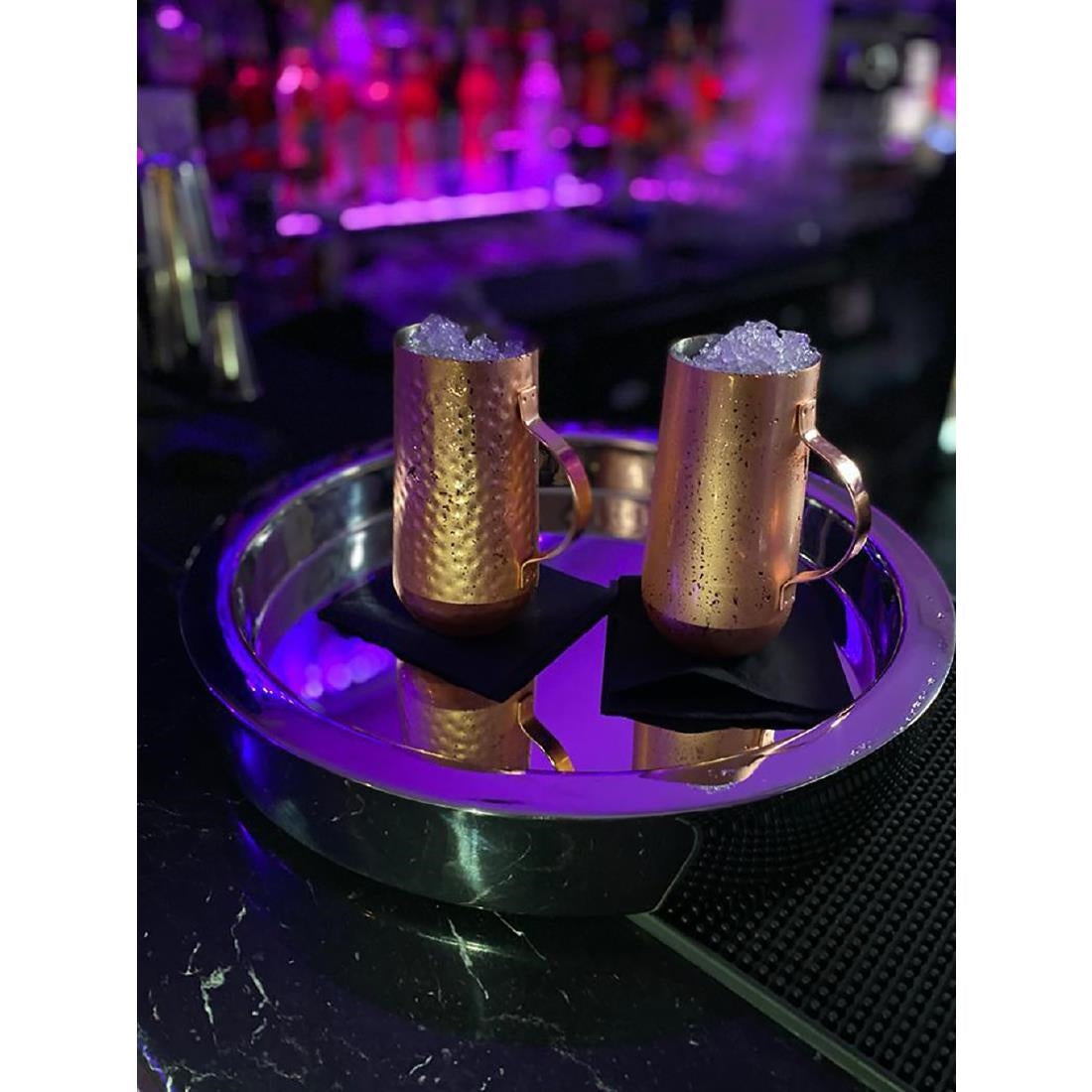 Beaumont Mirrored Double Walled Waiters Tray 355mm