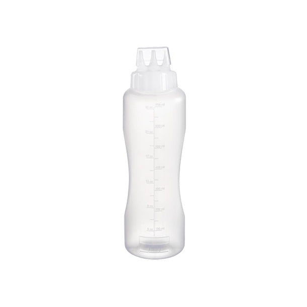 Araven Squeeze Sauce Bottle 3 Nozzles 75cl White