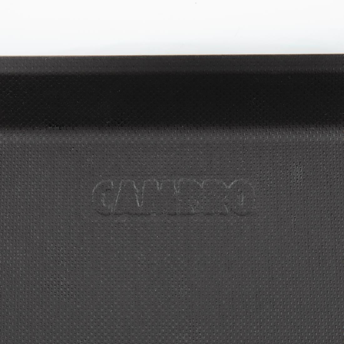 Cambro Treadlite Fibreglass Rectangular Non-Slip Tray Black 457mm