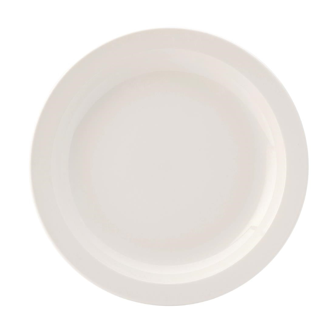 Utopia Pure White Narrow Rim Plates 254mm (18 Pack)