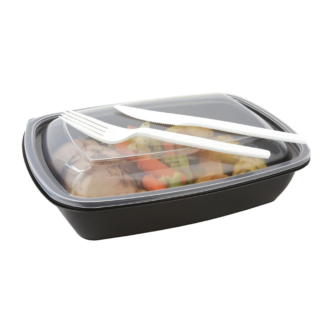 Fastpac Medium Rectangular Food Containers 900ml (300 Pack)