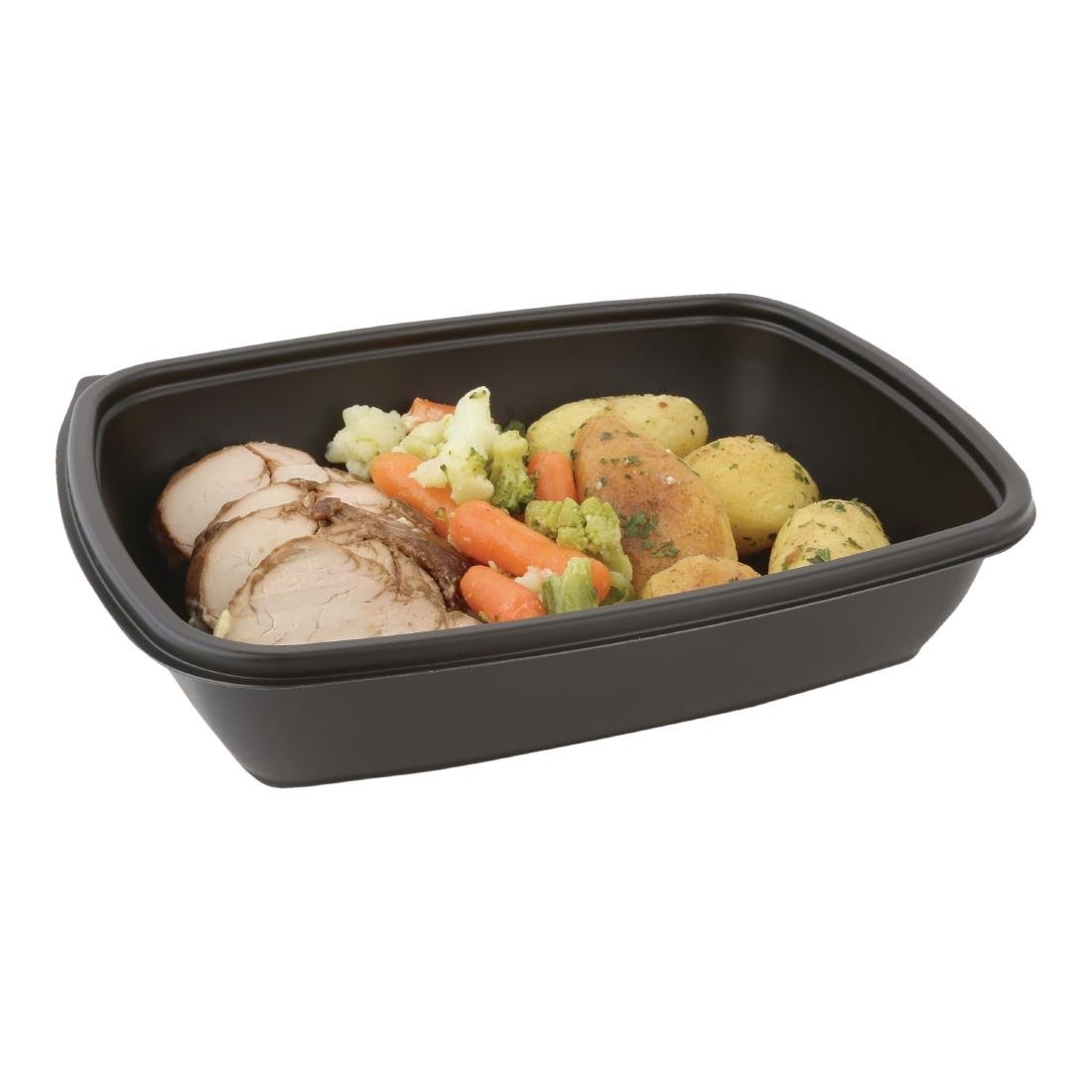 Fastpac Medium Rectangular Food Containers 900ml (300 Pack)