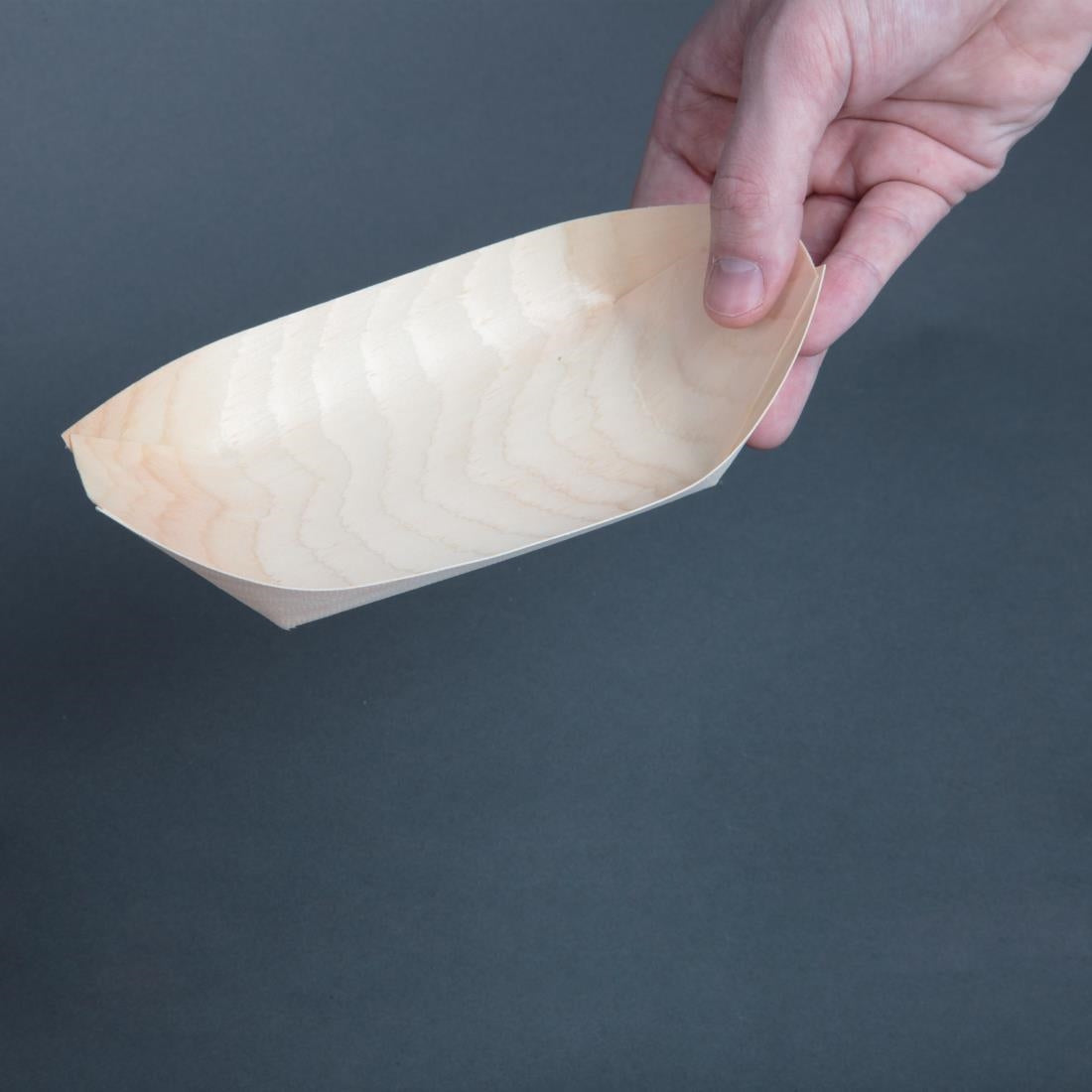 Fiesta Compostable Wooden Sushi Boats Medium 190mm (100 pack)