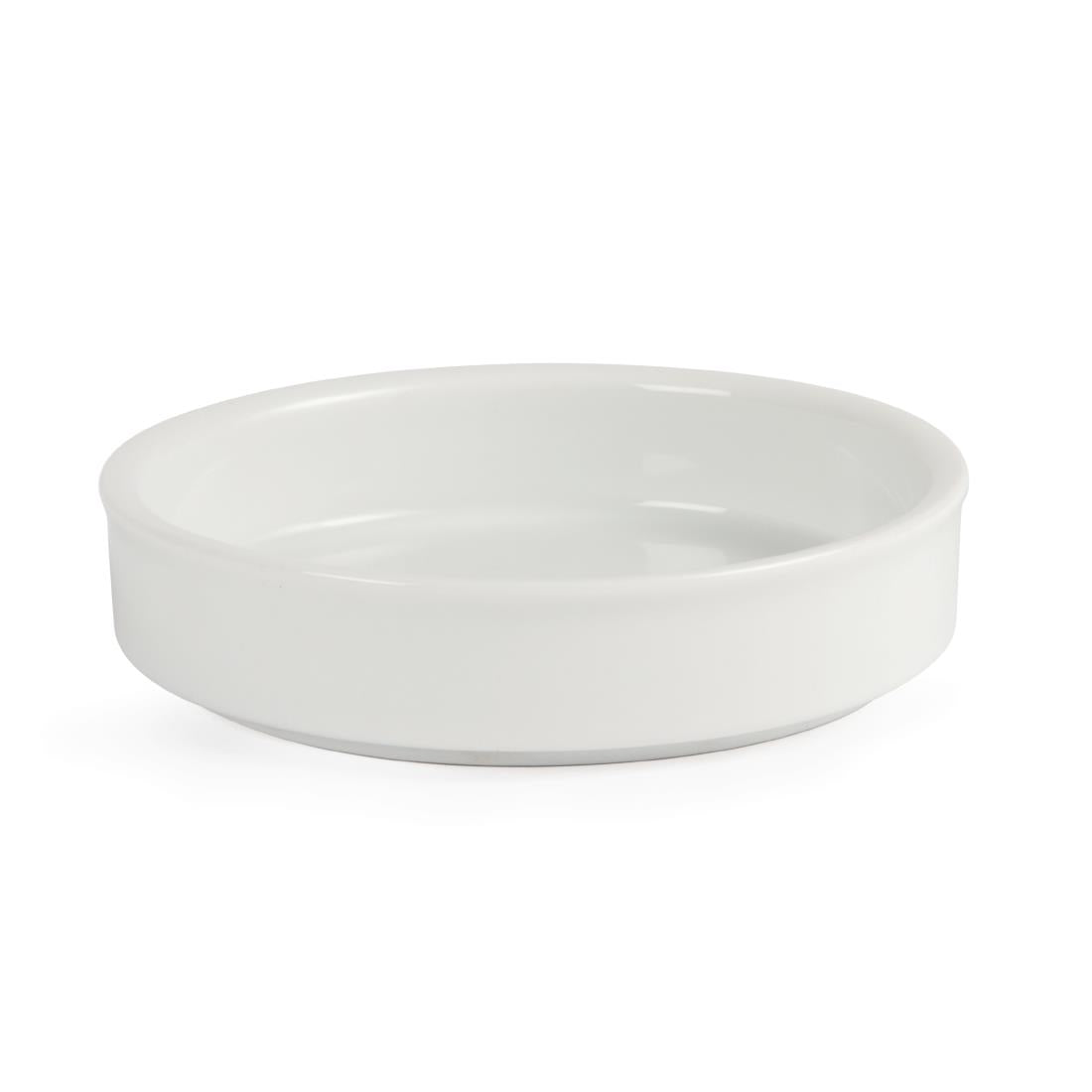 Olympia Mediterranean Stackable Dishes White 102mm (6 Pack)