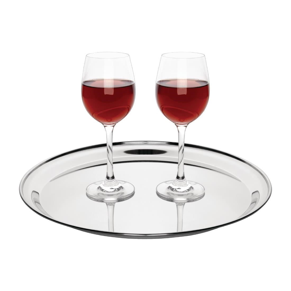 Olympia Stainless Steel Round Service Tray 355mm