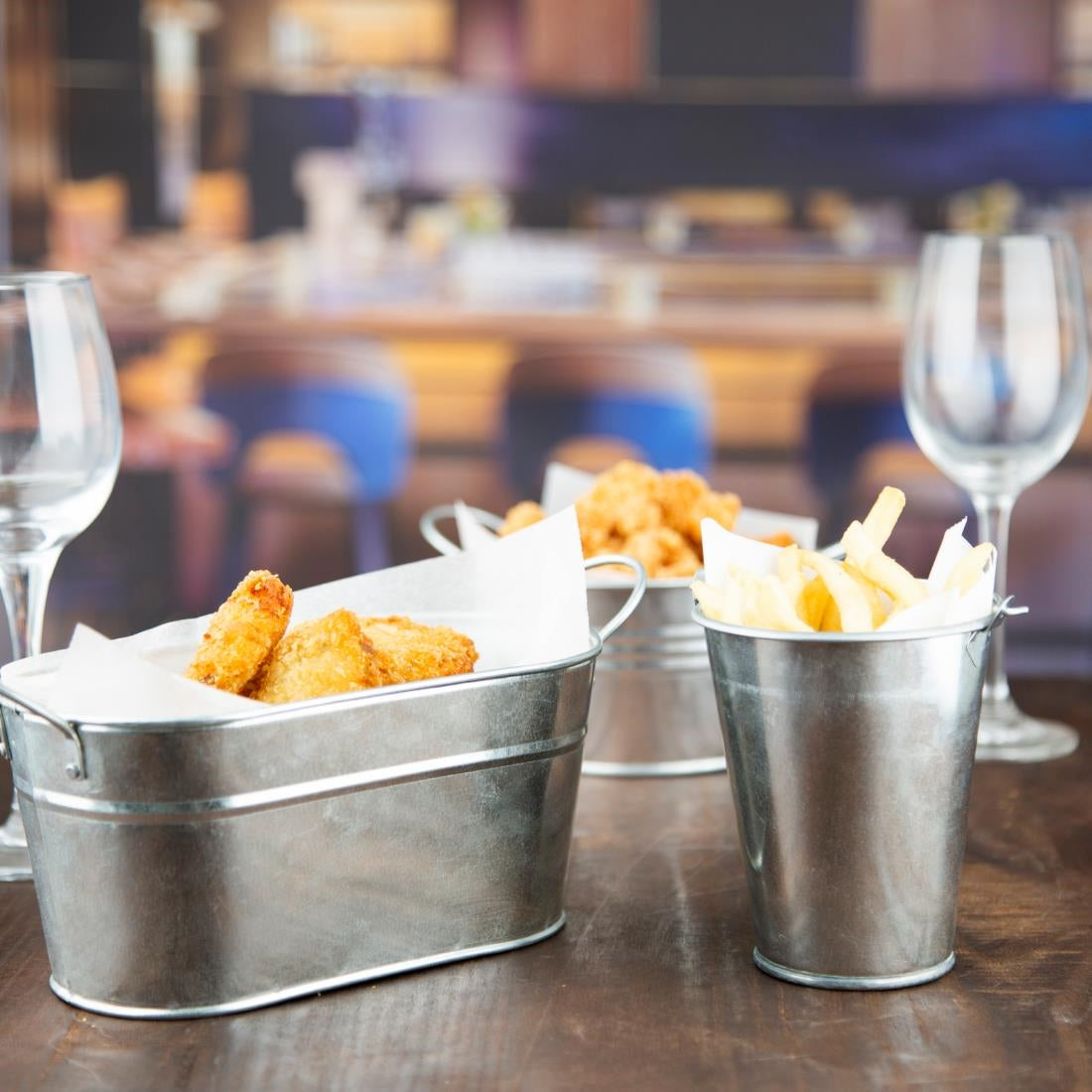 Olympia Mini Metal Food Bucket Tall 95mm