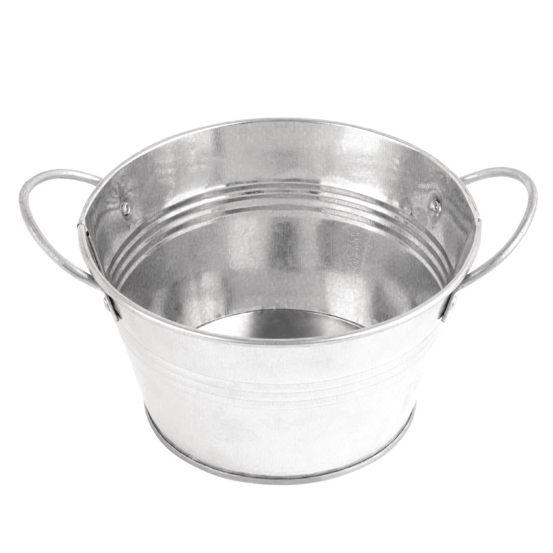 Olympia Mini Metal Food Bucket Shallow 150mm