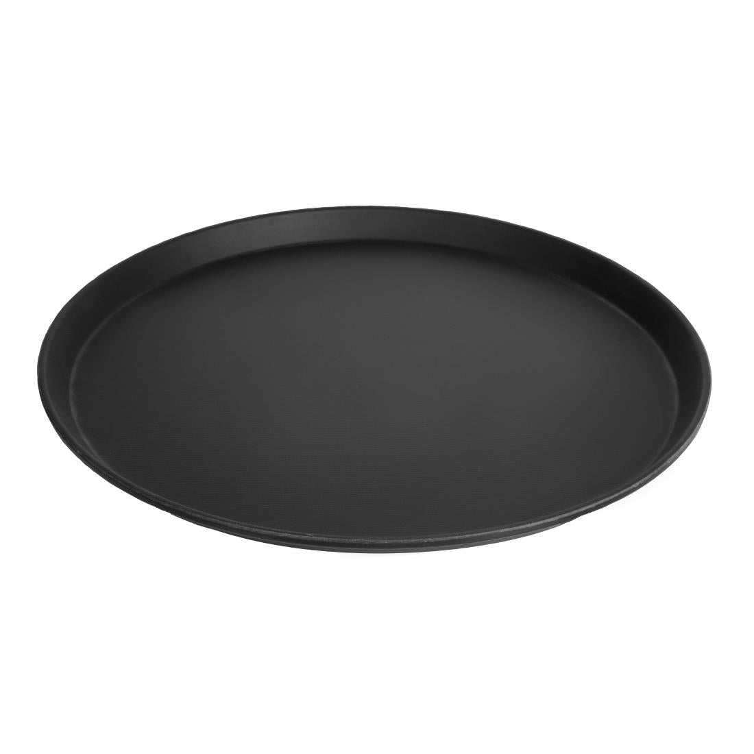 Cambro Camtread Fibreglass Round Non-Slip Tray Black 405mm