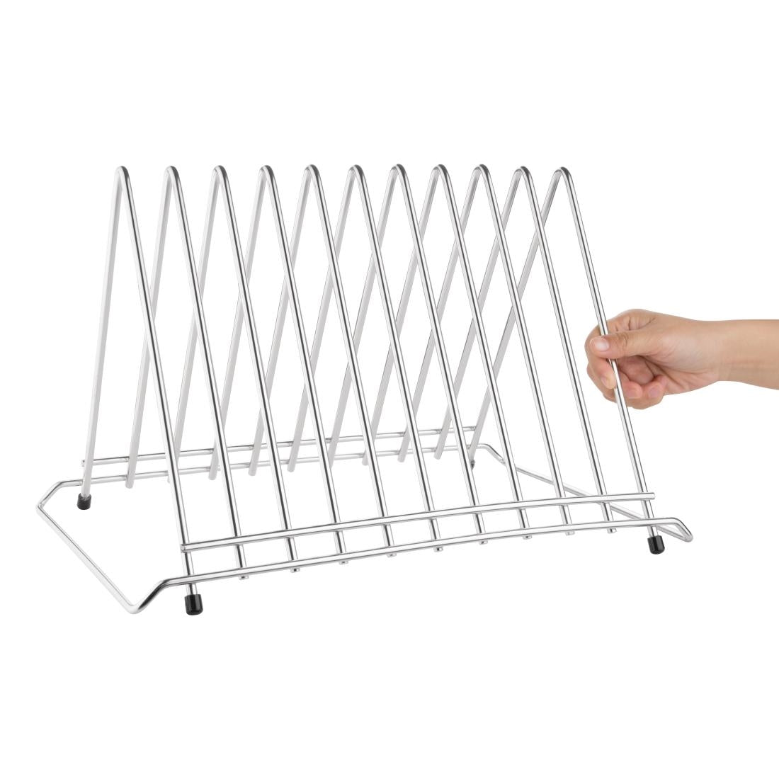 Hygiplas Heavy Duty Chopping Board Rack 10 Slots