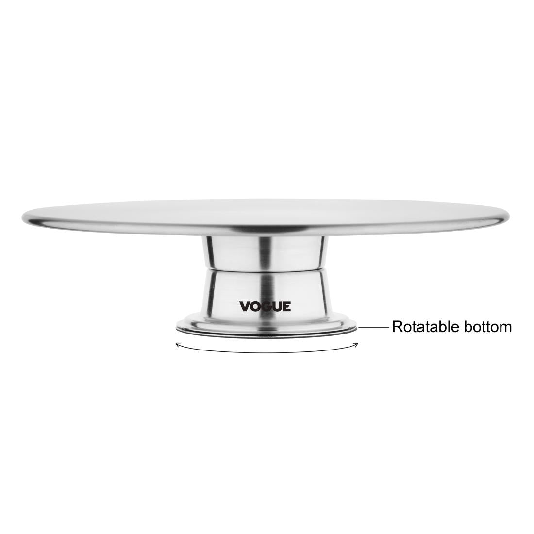 Vogue St/St Rotating Cake Stand 30cm