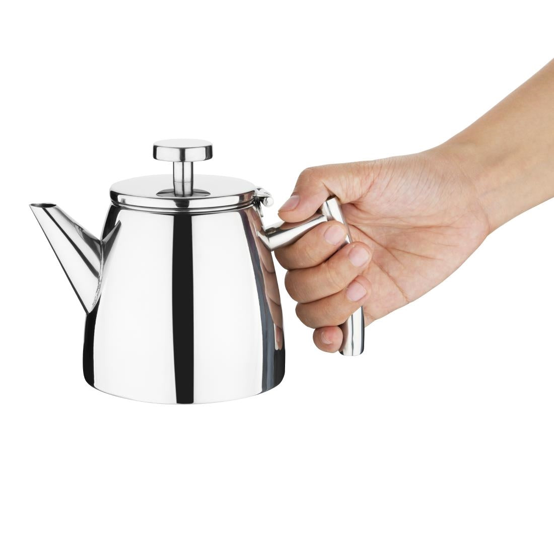 Olympia Conical Insulated Stainless Steel Teapot with Filter 350ml