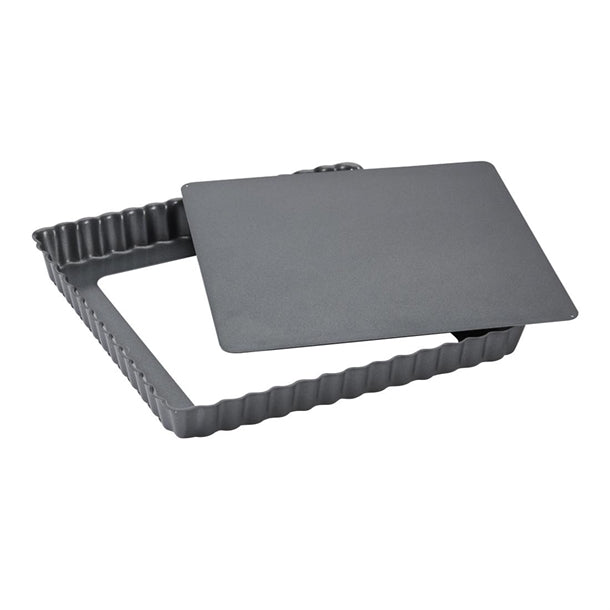 De Buyer Non-Stick Square Fluted Tart Mould 180mm