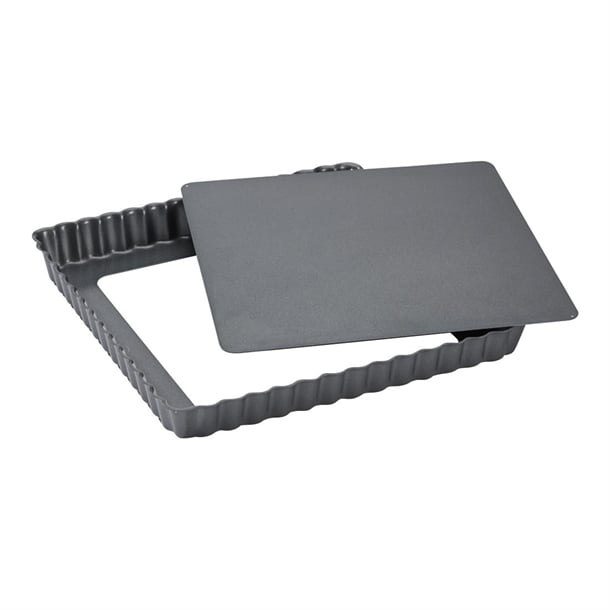 De Buyer Non-Stick Square Fluted Tart Mould 230mm