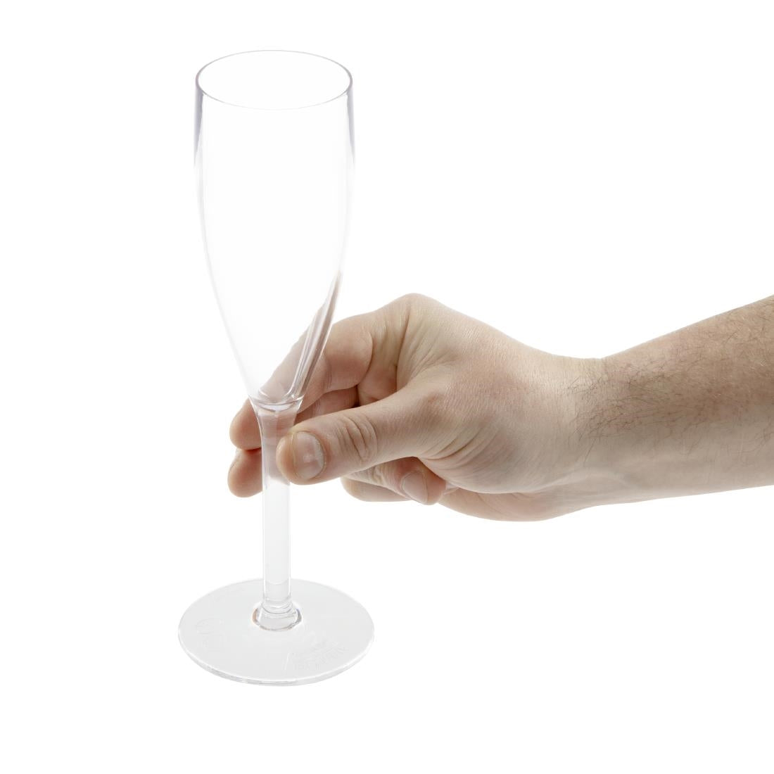 Olympia Kristallon Polycarbonate Champagne Flutes 210ml (12 Pack)