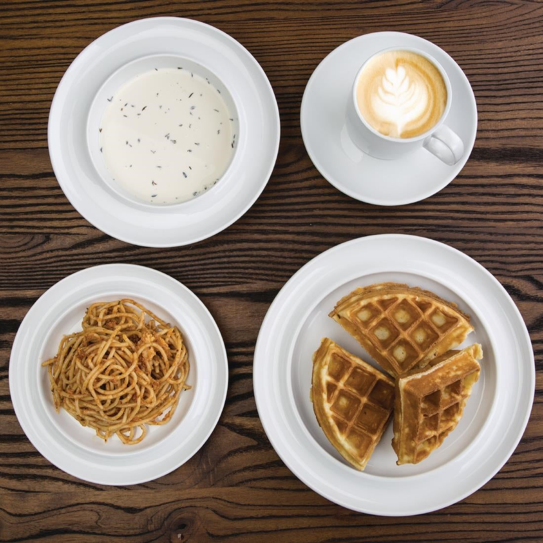 Olympia Whiteware Stacking Mugs 284ml 10oz (12 Pack)