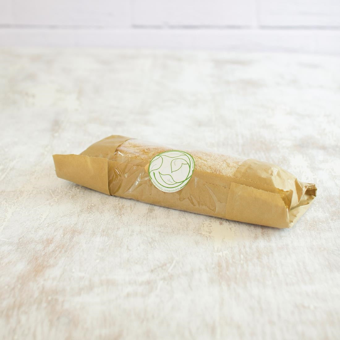 Vegware Compostable Kraft Sandwich Bags With PLA Window Large (1000 pack)
