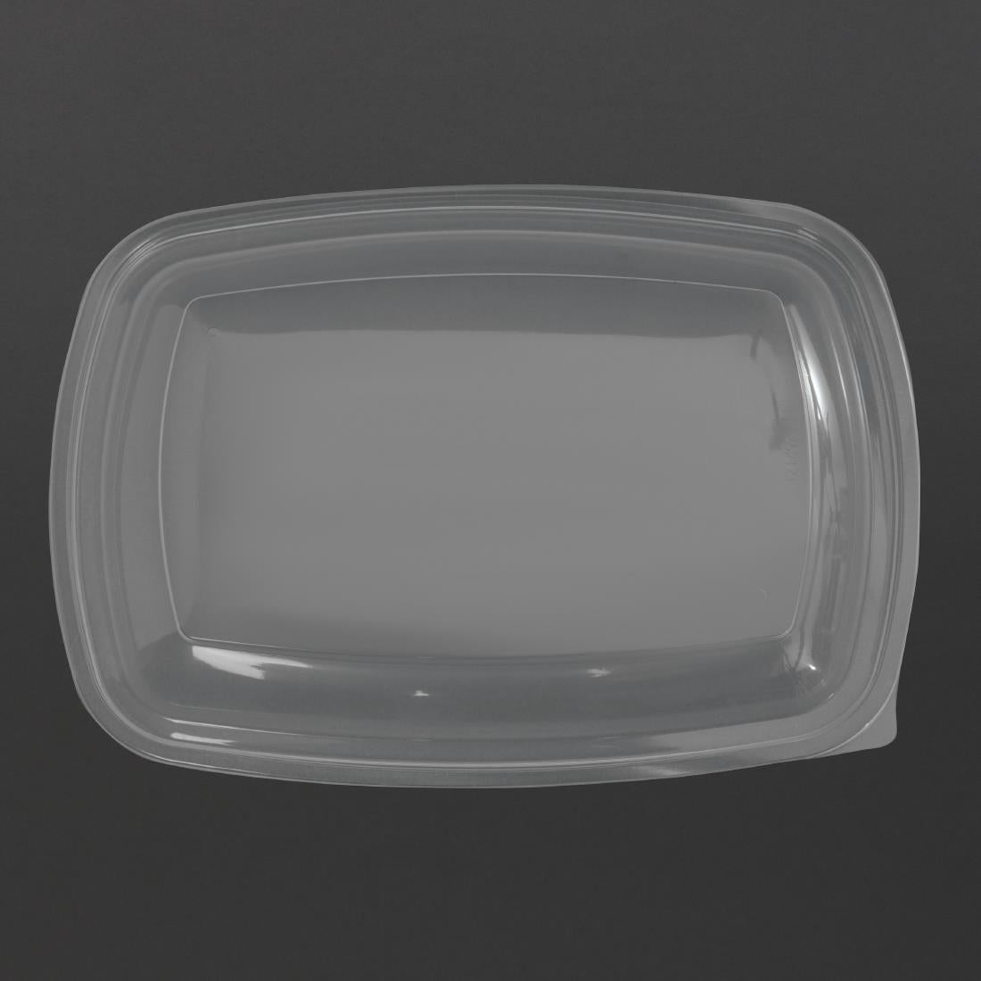 Fastpac Large Rectangular Food Container Lids 1350ml / 48oz (150 pack)
