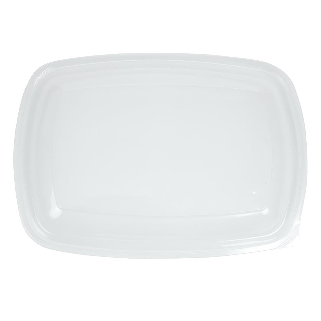 Fastpac Large Rectangular Food Container Lids 1350ml / 48oz (150 pack)