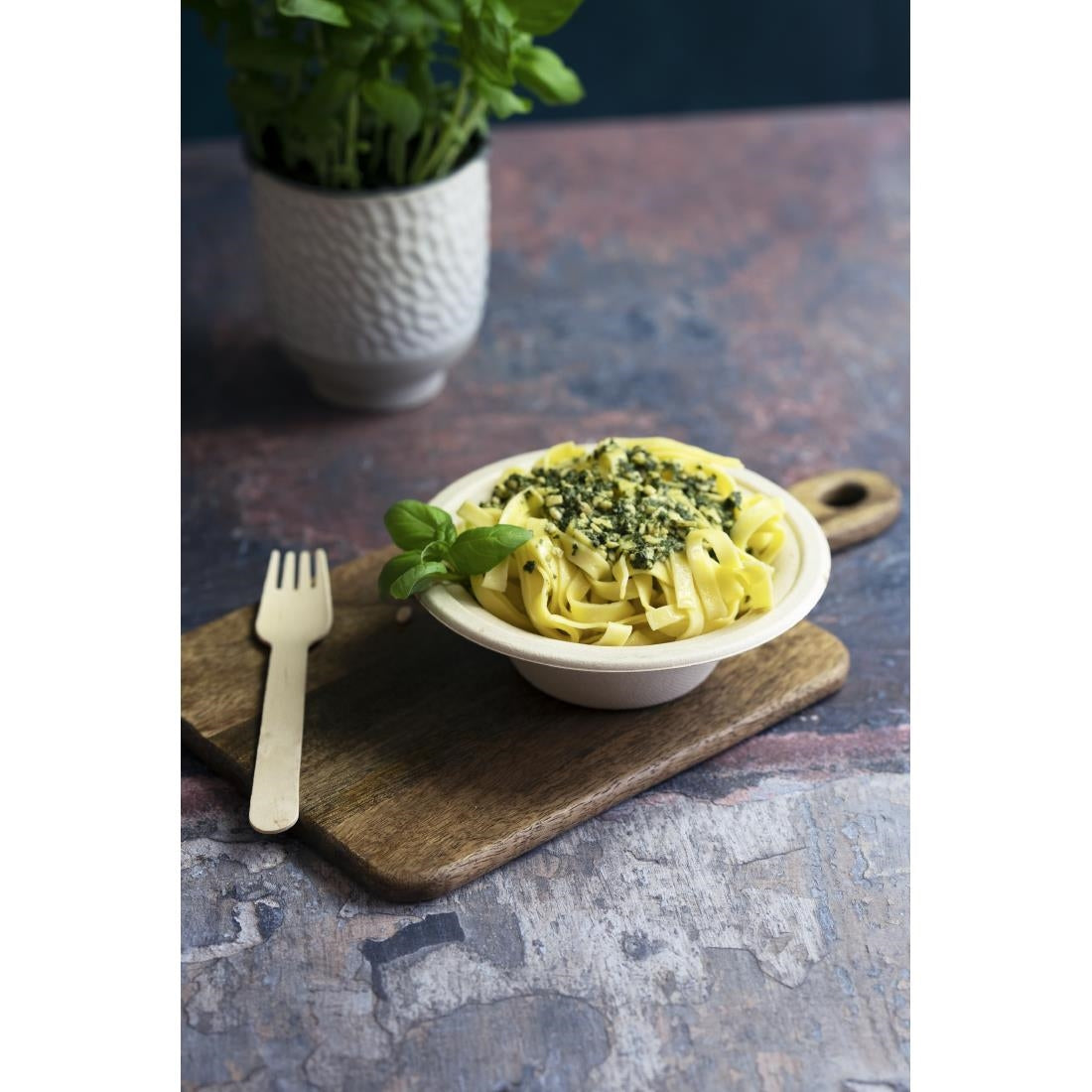 Vegware Compostable Nourish Moulded Fibre Bowl Natural 12oz/340ml (500 pack)