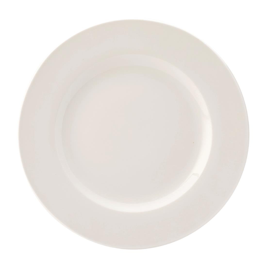 Utopia Pure White Wide Rim Plates 270mm (18 pack)