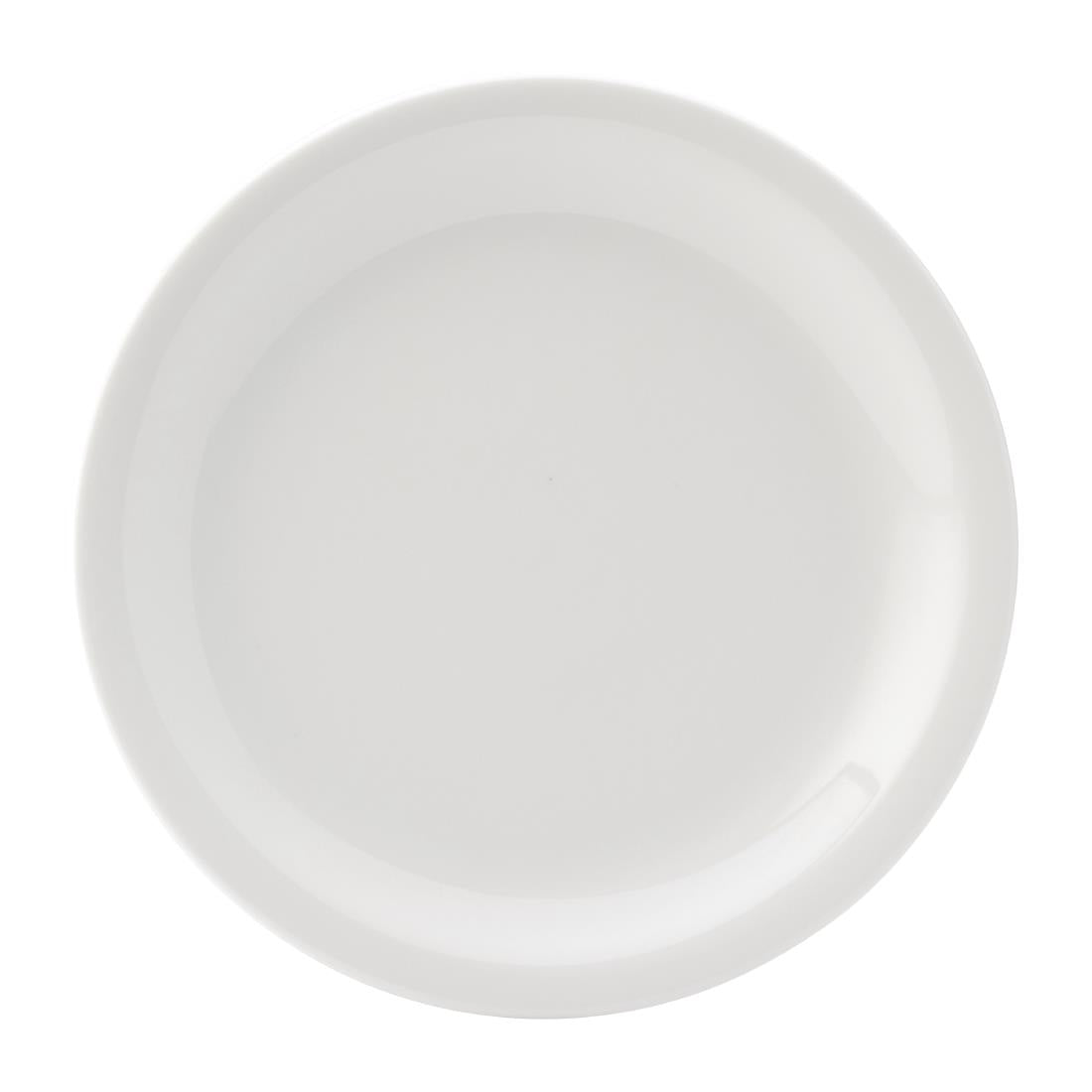 Utopia Titan Narrow Rimmed Plates White 220mm (24 pack)