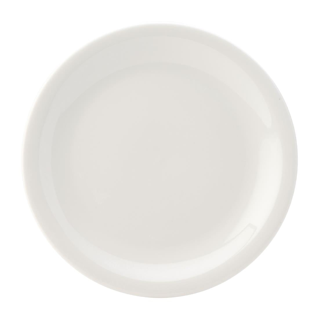Utopia Titan Narrow Rimmed Plates White 240mm (24 pack)