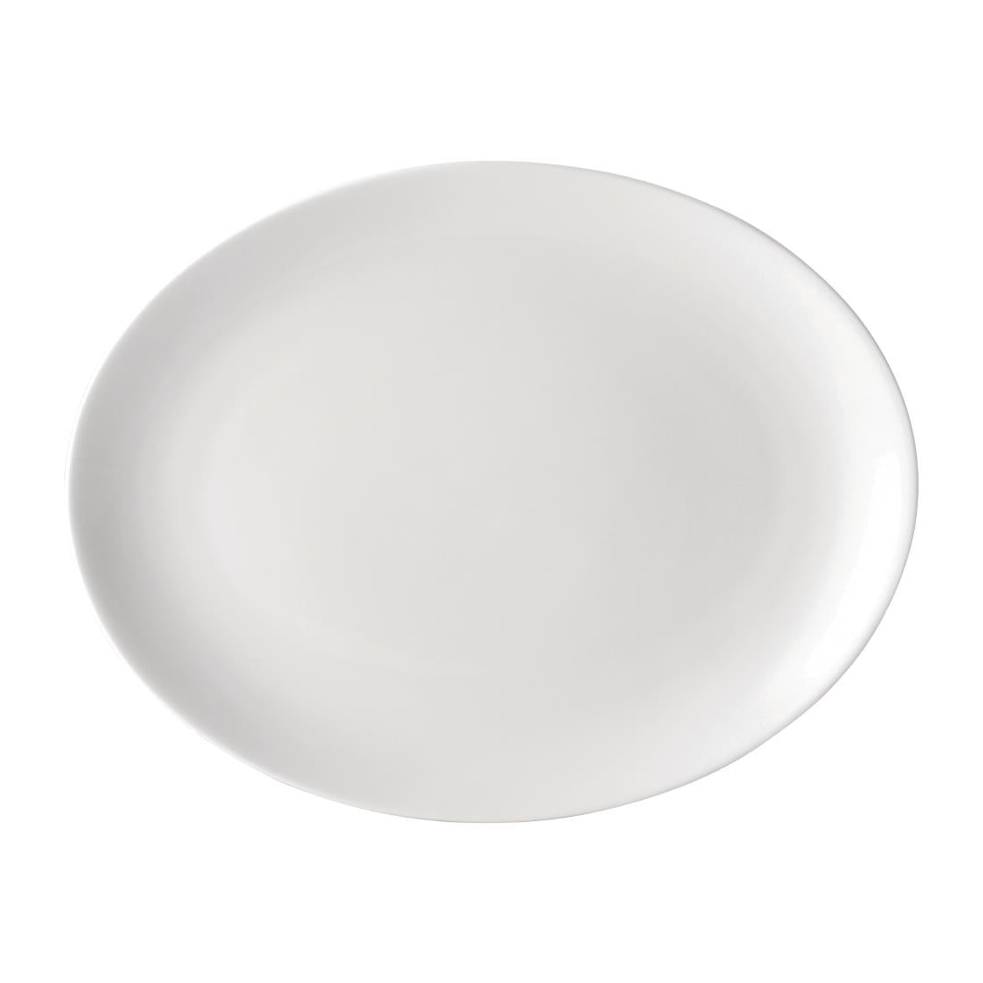 Utopia Pure White Oval Plates 250mm (24 pack)