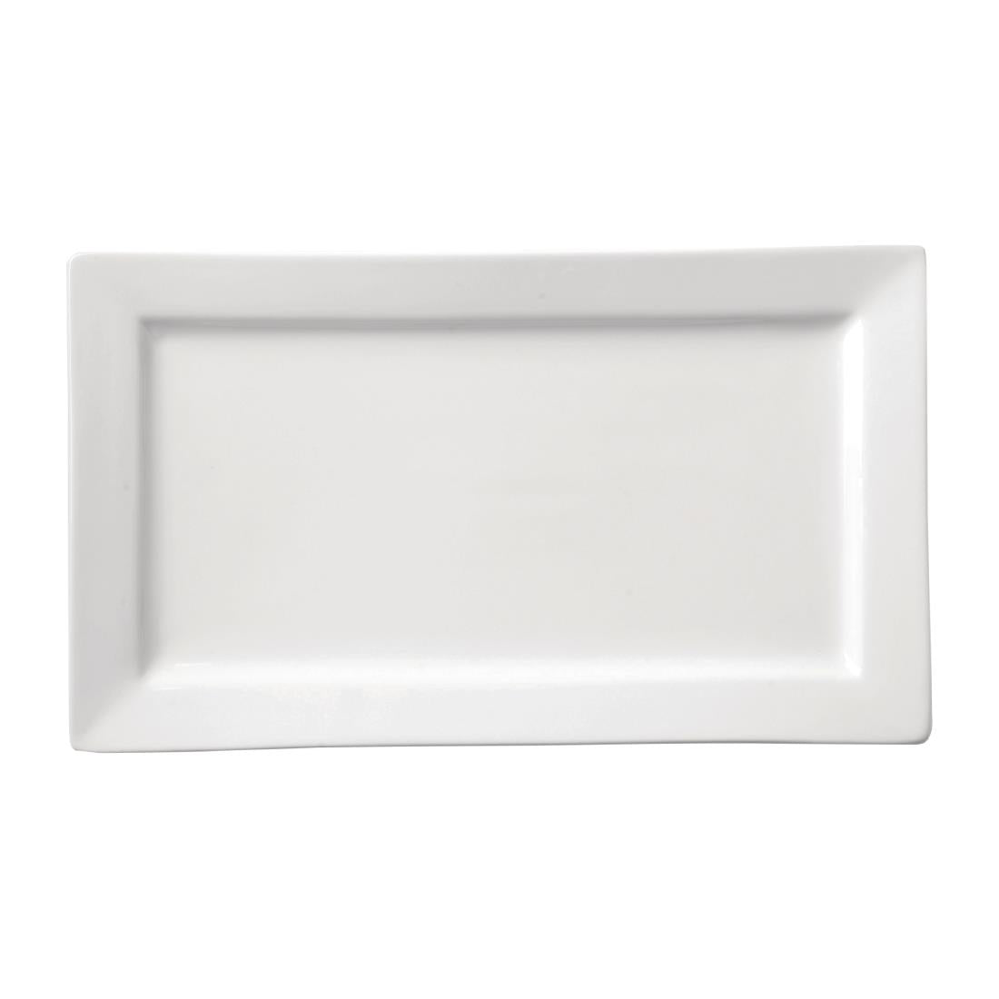 Utopia Titan Rectangular Plates White 180x 300mm (12 Pack)