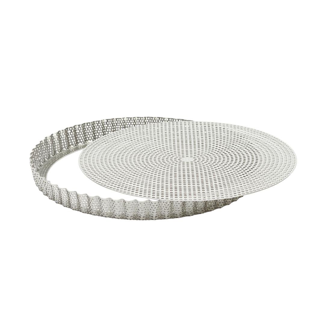 De Buyer Perforated Tart Mould with Removable Base 280x25mm