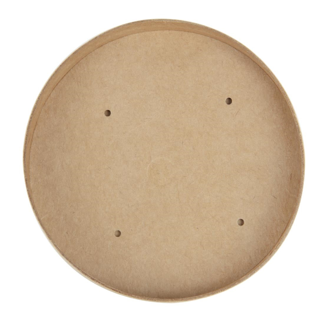 Colpac Recyclable Kraft Microwavable Soup Cup Lids 450ml (500 pack)