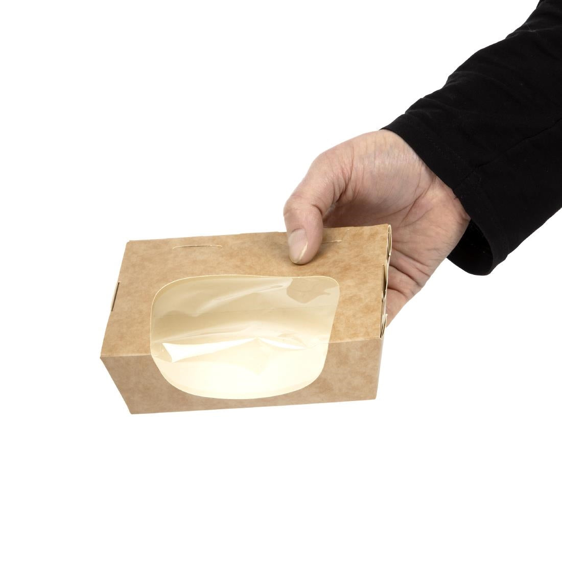 Colpac Zest Compostable Kraft Medium Salad Box 825ml/29oz (250 pack)