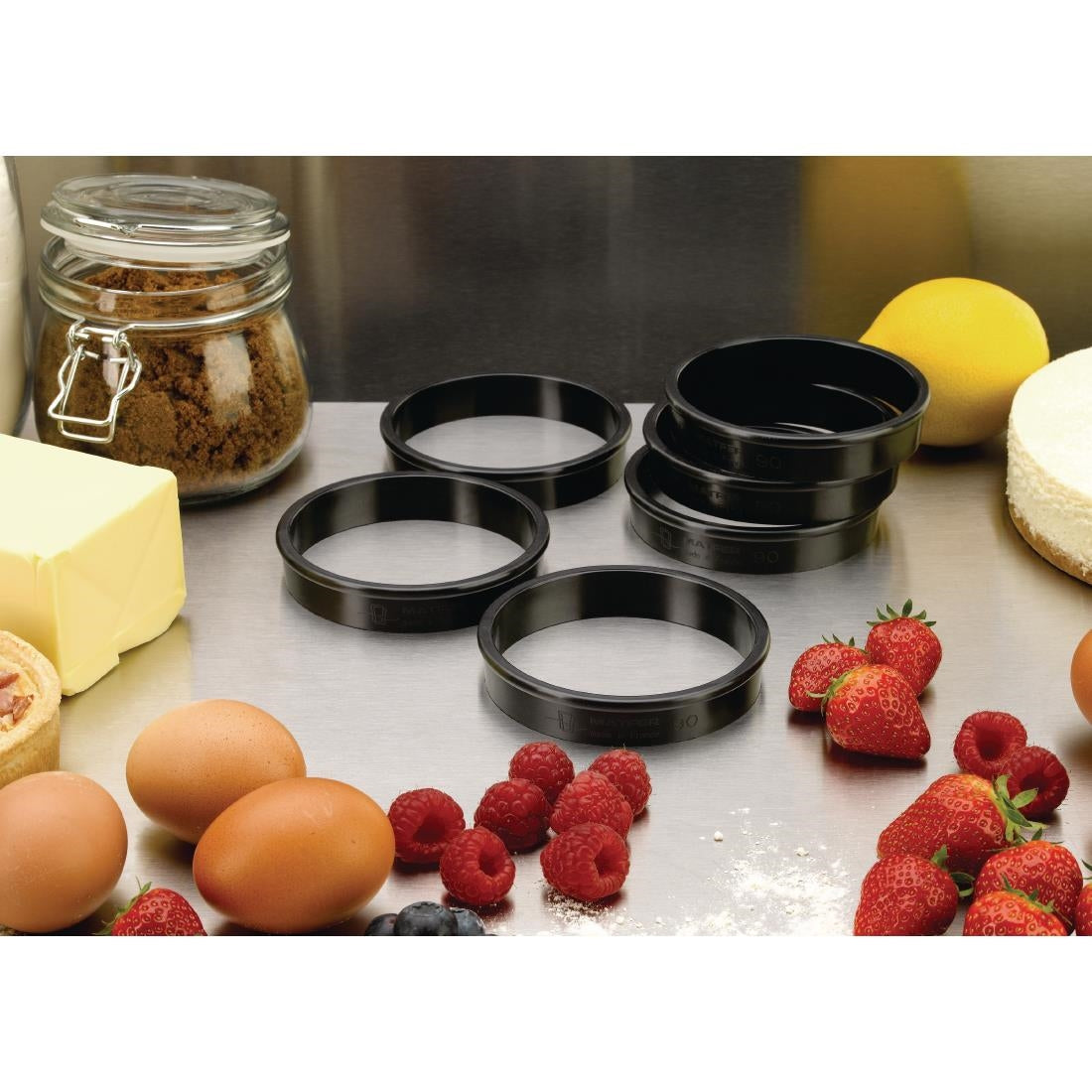 Matfer Bourgeat Exoglass Tart Ring 90mm