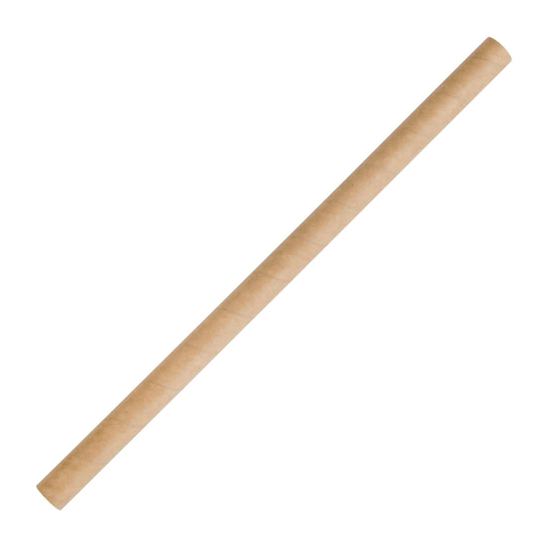 Fiesta Compostable Paper Smoothie Straws Kraft (250 Pack)