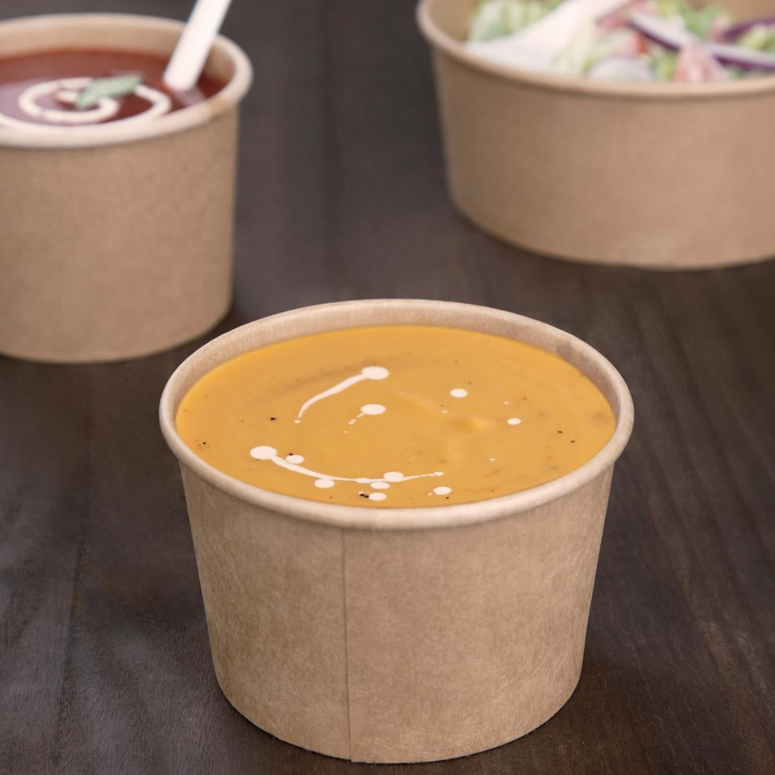 Fiesta Compostable Soup Containers 98mm 230ml / 8oz (500 Pack)