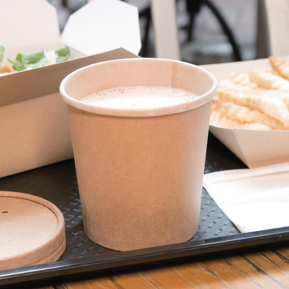 Fiesta Compostable Soup Containers 98mm 455ml / 16oz (500 Pack)