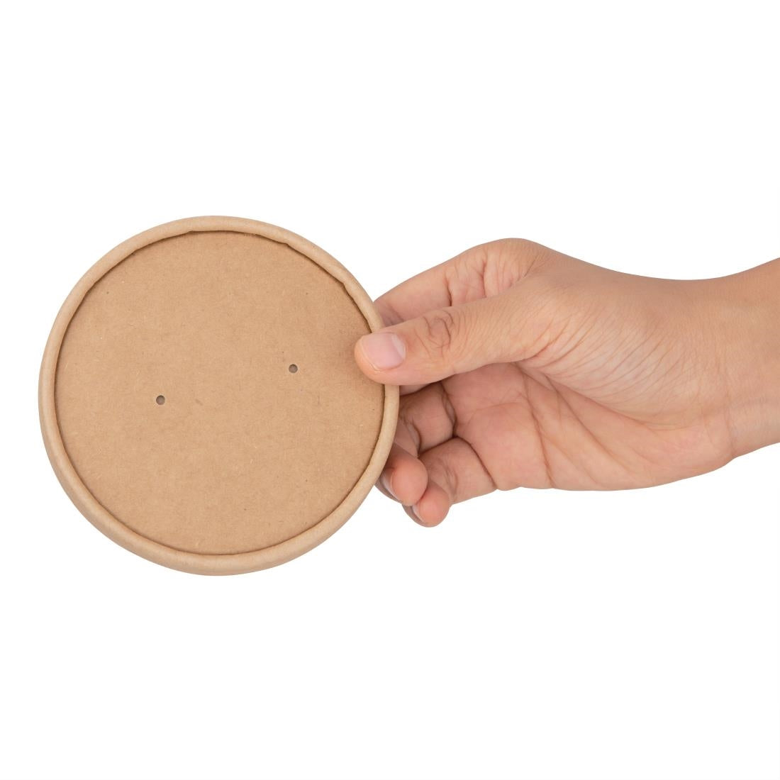 Fiesta Compostable Paper Soup Container Lids 98mm (500 Pack)