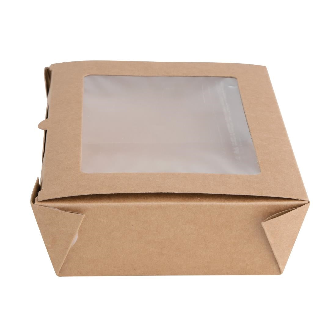 Fiesta Compostable Salad Boxes with PLA Windows 1600ml (200 Pack)