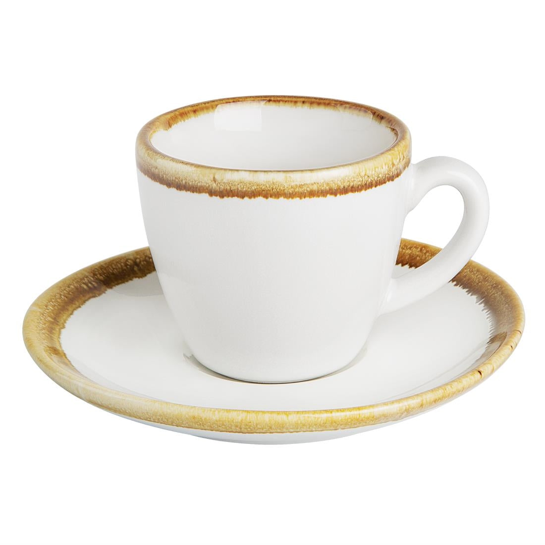 Olympia Kiln Espresso Cup Saucer Chalk 115mm (6 Pack)