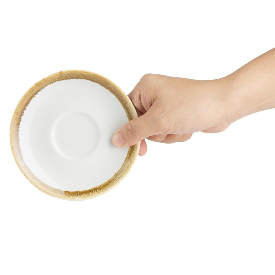 Olympia Kiln Espresso Cup Saucer Chalk 115mm (6 Pack)