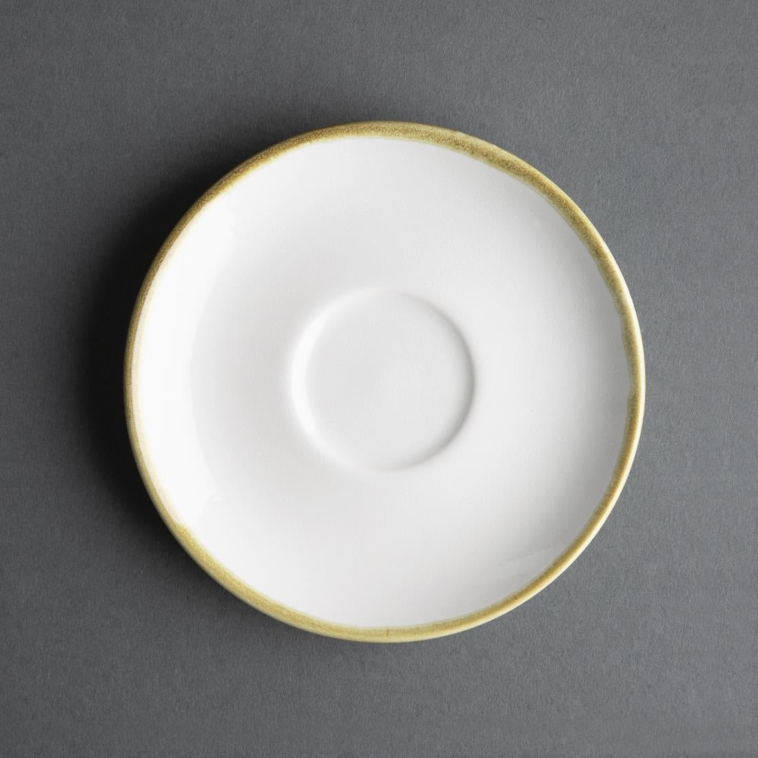 Olympia Kiln 230ml Cup Saucer Chalk 140mm (6 Pack)