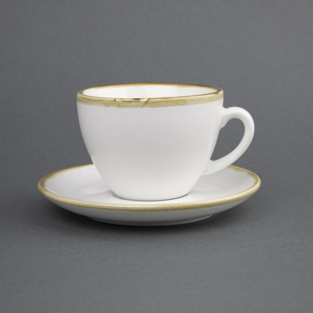 Olympia Kiln 230ml Cup Saucer Chalk 140mm (6 Pack)