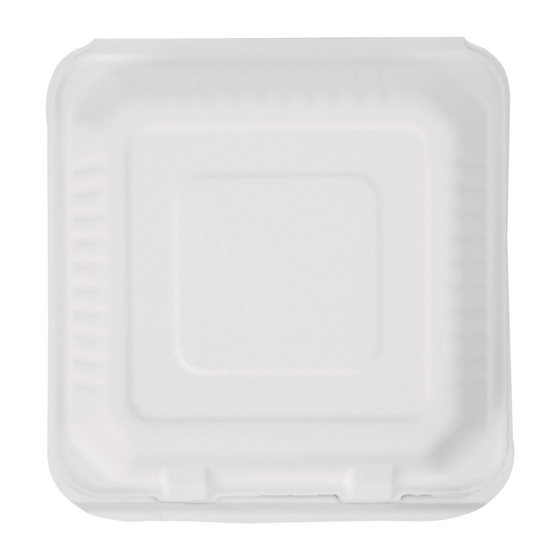 Fiesta Compostable Bagasse Hinged Food Containers 236mm (200 Pack)