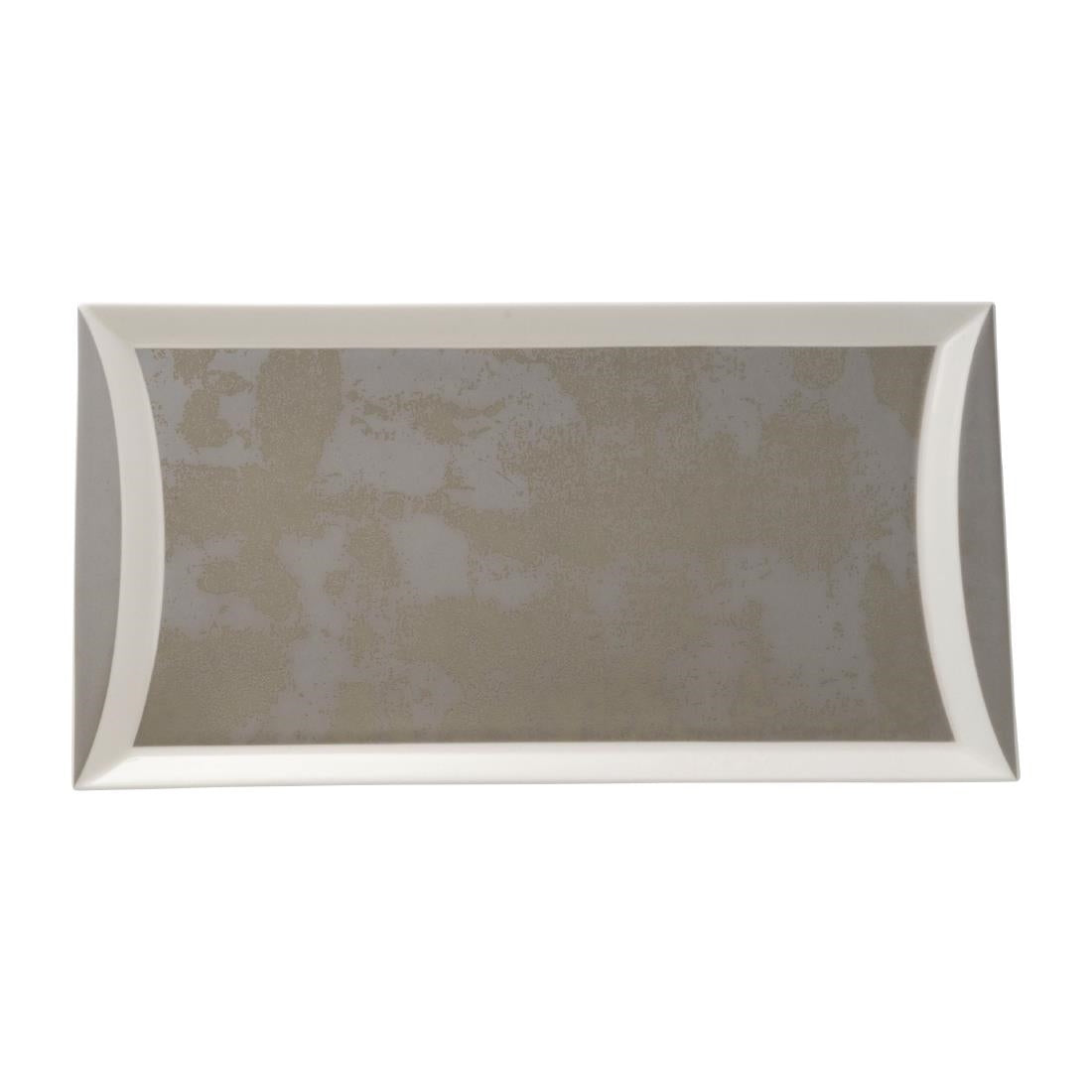 Royal Crown Derby Crushed Velvet Grey Rectangle Tray 320x160mm (6 pack)